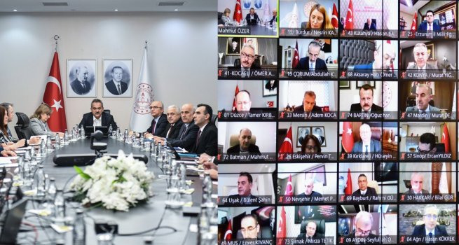 BAKAN ZER, 71 ?L?N M?LL E??T?M MDRYLE TOPLANTI YAPTI