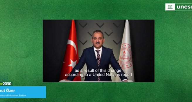 BAKAN ZER, MISIR'DA BM KONFERANSI'NDA TRK?YE'N?N ?KL?M DE????KL???YLE ?LG?L? E??T?M POL?T?KALARINI ANLATTI