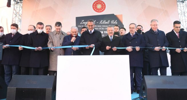 BAKAN ZER, ZONGULDAK'TAK? TOPLU AILI? TREN?NE KATILDI