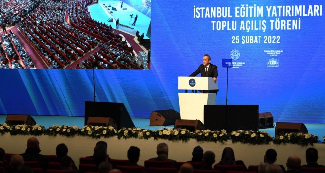 CUMHURBA?KANI ERDO?AN ?LE BAKAN �ZER, 122 OKULUN A�ILI?INI GER�EKLE?T?RD?