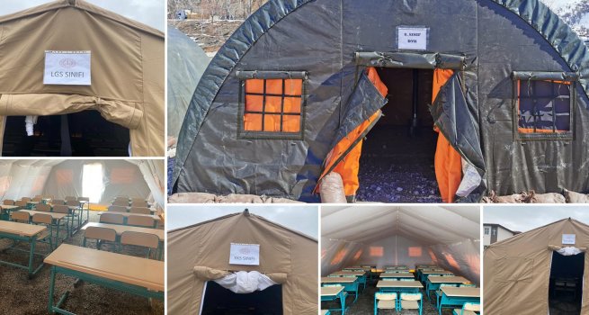 DEPREM BLGES?NDEK? ?RENC?LERE LGS VE YKS'YE HAZIRLIK DESTE?? ??N 510 DYK NOKTASI OLU?TURULDU