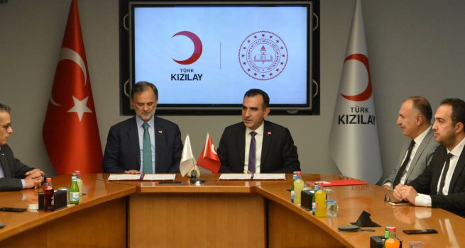 MEB ?LE KIZILAY ARASINDA AC?L DURUM YNET?M? VE ?LK YARDIM E??T?M? ALANINDA ?? B?RL???