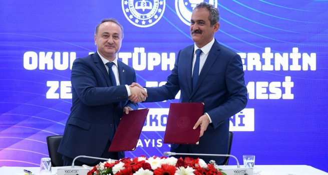 OKUL KÜTÜPHANELER?N?N ZENG?NLE?T?R?LMES? ?Ç?N ?? B?RL??? PROTOKOLÜ ?MZALANDI