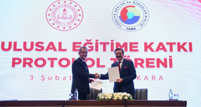 TOBB ?LE "ULUSAL E??T?ME KATKI PROTOKOL�" ?MZALANDI